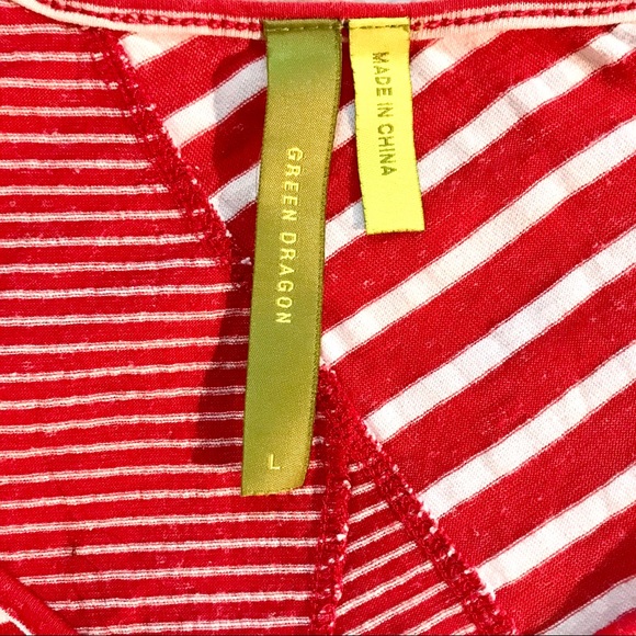 Anthropologie red and white striped tunic tank - Picture 3 of 3